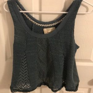 Knitted crop top